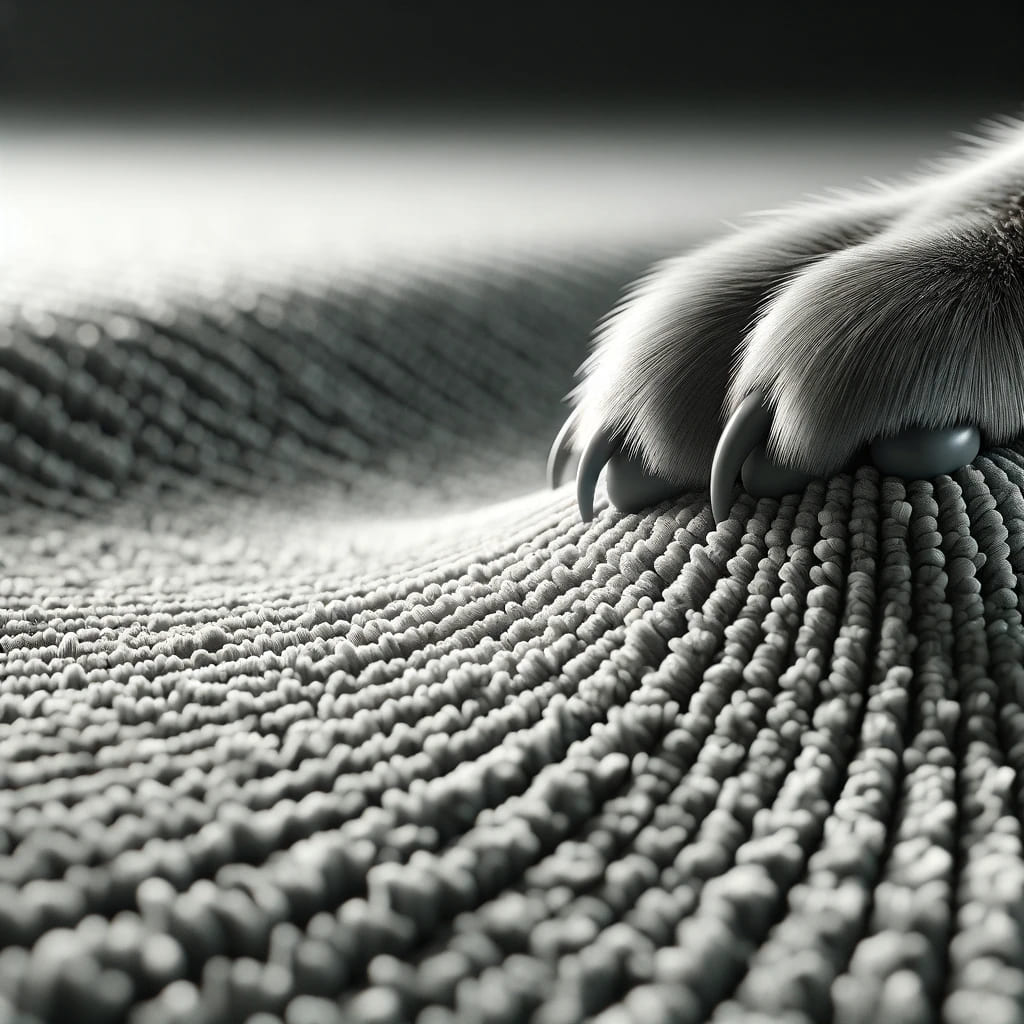 Cat Claw on Cut Pile Carpet
